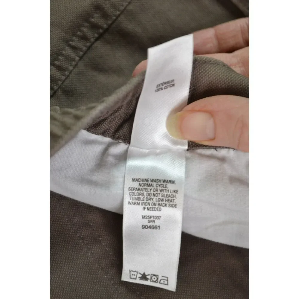 Cabela's Men's 40x30 Brown Heavyweight Canvas Hiking Reinforced Cargo Pants
